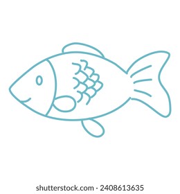 fish for a toddlers coloring book