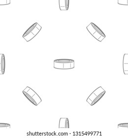 Fish tomato tin can pattern seamless vector repeat geometric for any web design