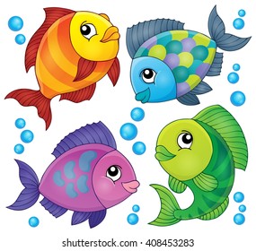 Fish topic image 2 - eps10 vector illustration.