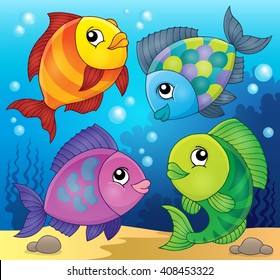 Fish topic image 3 - eps10 vector illustration.