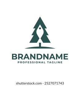 Logotipo Fish Tree, para quaisquer marcas ambientais relacionadas a Fish and Tree