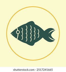 Fisch trendy Symbol hervorragend abstrakte Vektorgrafik bunte Kunstwerk schönes design.eps