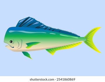 Fish type 02 vector art high quality EPS