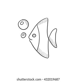 Similar Images, Stock Photos & Vectors of Fish swims in motion vector