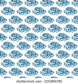 Fish, underwater world. Background for textiles.