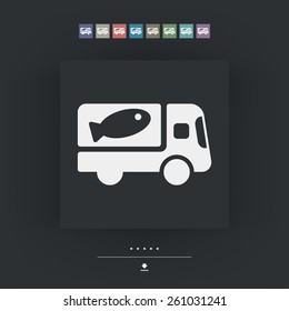 Fish van icon