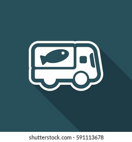 Fish van icon
