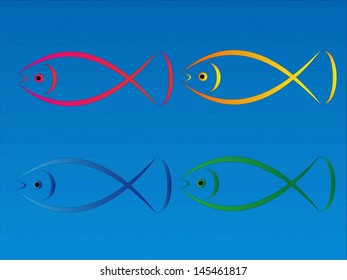 a fish vector