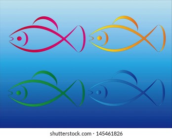 a fish vector