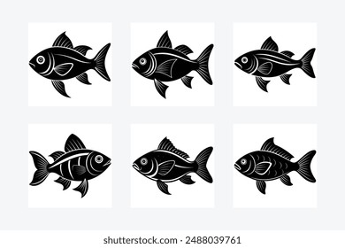 a fish vector art illustration