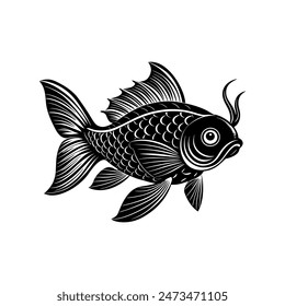 Ilustración de Arte vectorial de pescado Diseño 