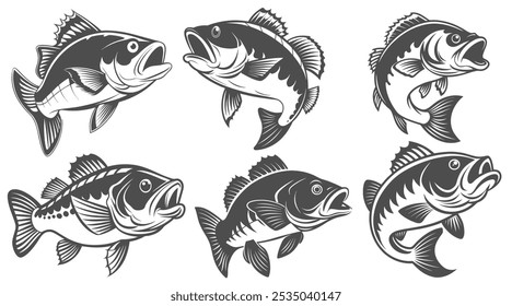 Fish Vector art and illustration, Fish icon and Fish Design	