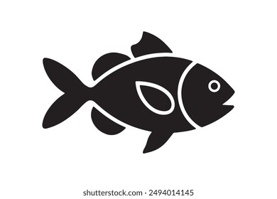 Fish vector art logo icon