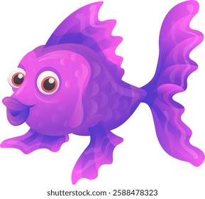 Fish Vector Blue Draw Graphic Cute Funny amusing animal animated animation b bubbles character cheerful children clip-art comics corals depth diver diving drawing fairy icon animal underwater water