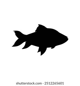 Fish vector by hand drawing.Fish tattoo on white background.Black and white fish vector on white background.