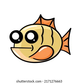 Fish Vector Cartoon. Vector illustration cartoon flat icon isolated on white.