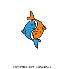fish vector clipart nad logo design
