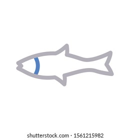 fish vector colour flat icon 