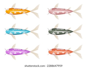 Fish vector design illustration isolated on white background