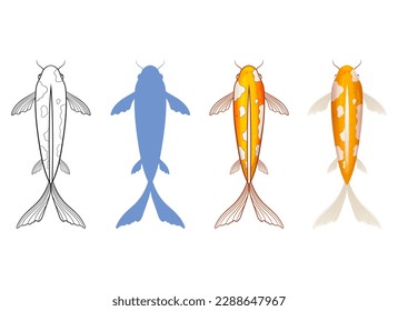 Fish vector design illustration isolated on white background