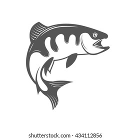 Fish vector design logo template. 