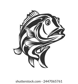 fish vector design white background