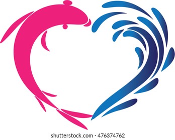 fish vector drawing sign icon design