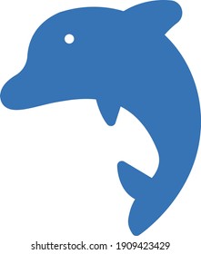 fish vector glyph color icon