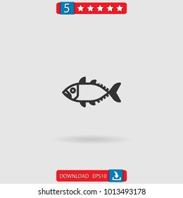 fish vector icon
