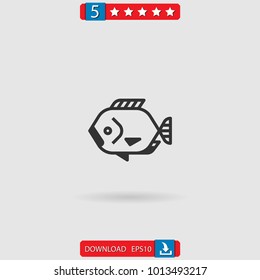 fish vector icon