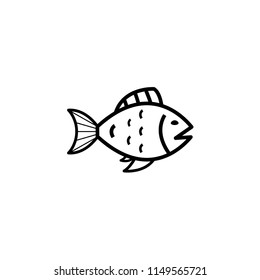 Fish Vector Icon Stock Vector (Royalty Free) 1149565721 | Shutterstock