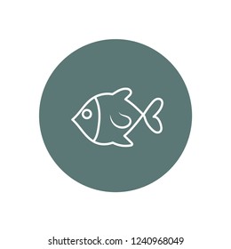 fish vector icon
