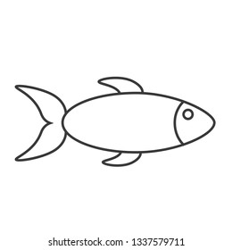 Fish vector icon.