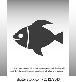 Fish vector icon