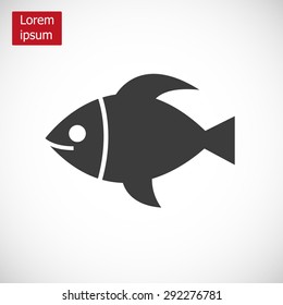 Fish vector icon
