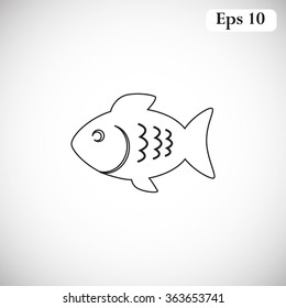 Fish vector icon