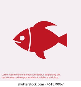 Fish vector icon