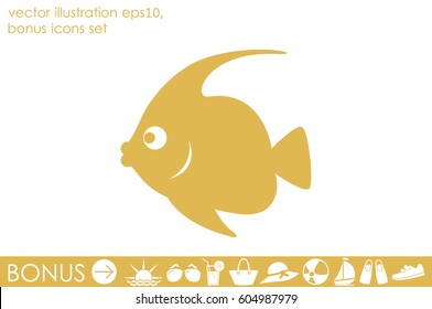 fish vector icon