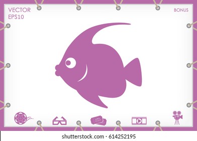 fish vector icon
