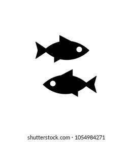 Fish vector icon. Aquarium symbol. Best modern flat pictogram illustration for web and mobile apps design