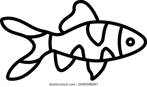 Fish vector icon. Can be used for printing, mobile and web applications.