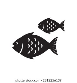 Fish vector icon. Fish flat sign design. Fish symbol pictogram. UX UI icon