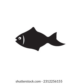 Fish vector icon. Fish flat sign design. Fish symbol pictogram. UX UI icon