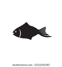 Fish vector icon. Fish flat sign design. Fish symbol pictogram. UX UI icon