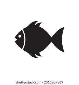 Fish vector icon. Fish flat sign design. Fish symbol pictogram. UX UI icon