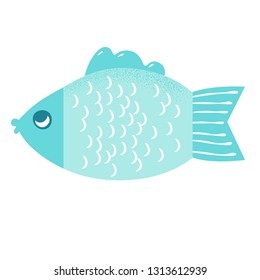 fish vector icon illustration