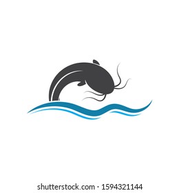 fish vector icon illustration design template