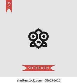 Fish vector icon, illustration symbol