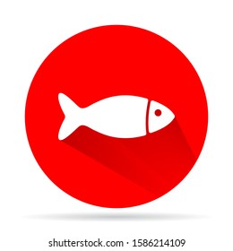 Fish vector icon isolated, aquarium fish silhouette illustration.vector icon Colorful cartoon vector icon flat aquarium fish icon for your design