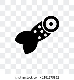 Fish vector icon isolated on transparent background, Fish logo concept